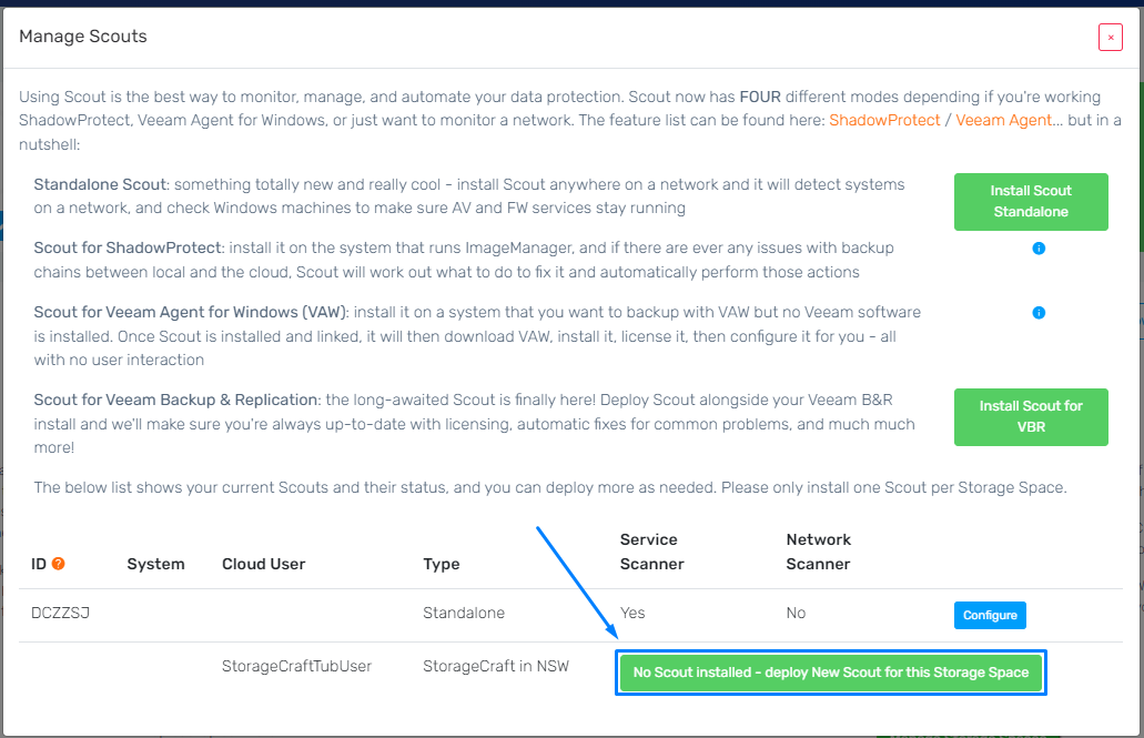 How to Deploy Probax Scout for StorageCraft